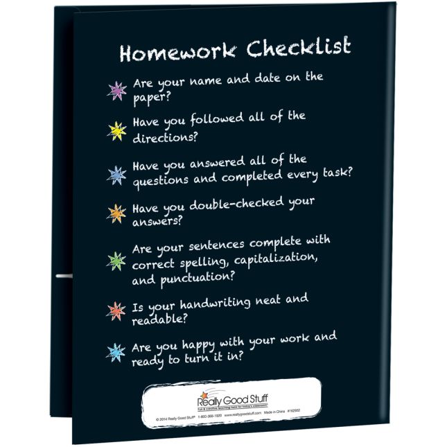 Chalkboard Motif Homework Folders - 12 folders