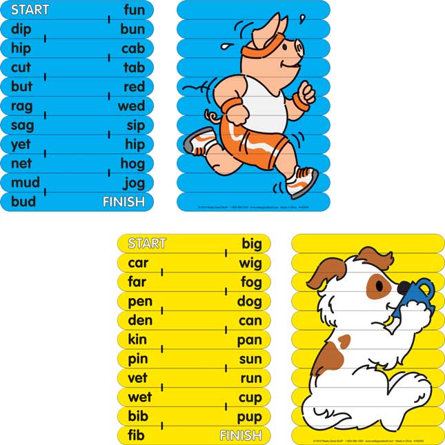 CVC Rhyme Match Activity Sticks Set