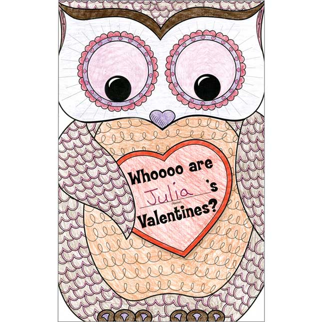 Ready-To-Decorate® Valentine Owl Collection Envelopes