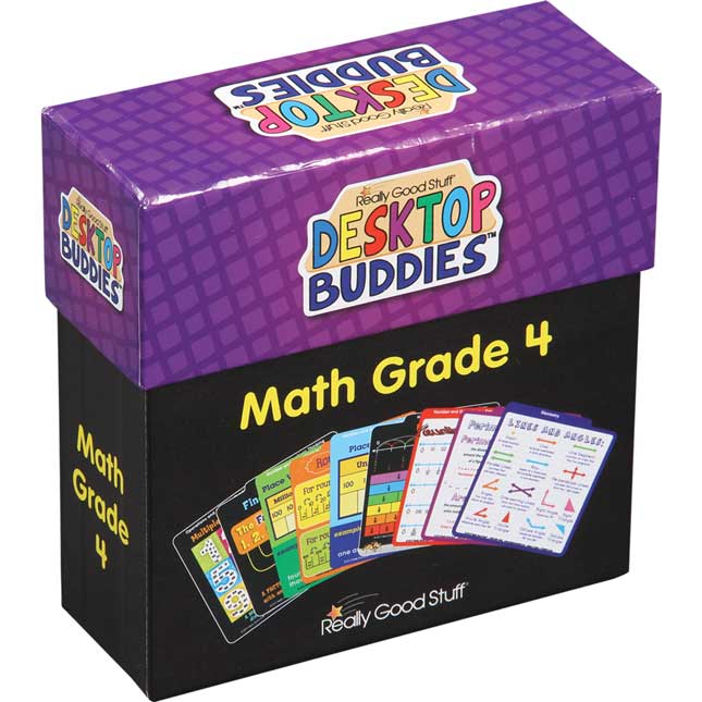 Desktop Buddies™ With Sleeves - Math Grade 4