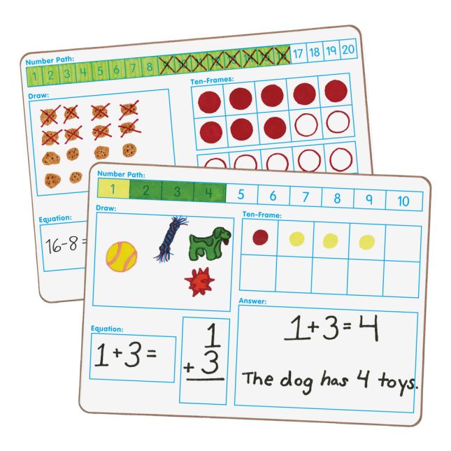 Solving Problems Two-Sided Dry Erase Boards Set – 6 Boards_5