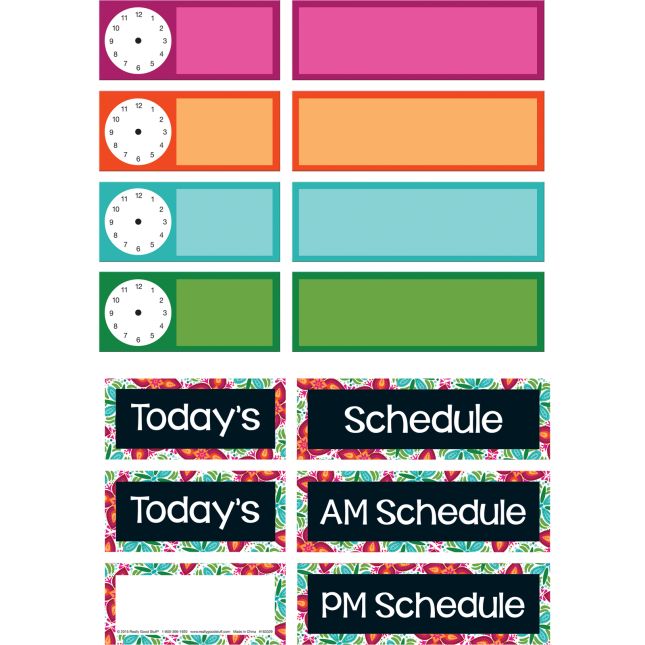 Classroom Scheduling Pocket Chart™ Refill Kit - 37 cards