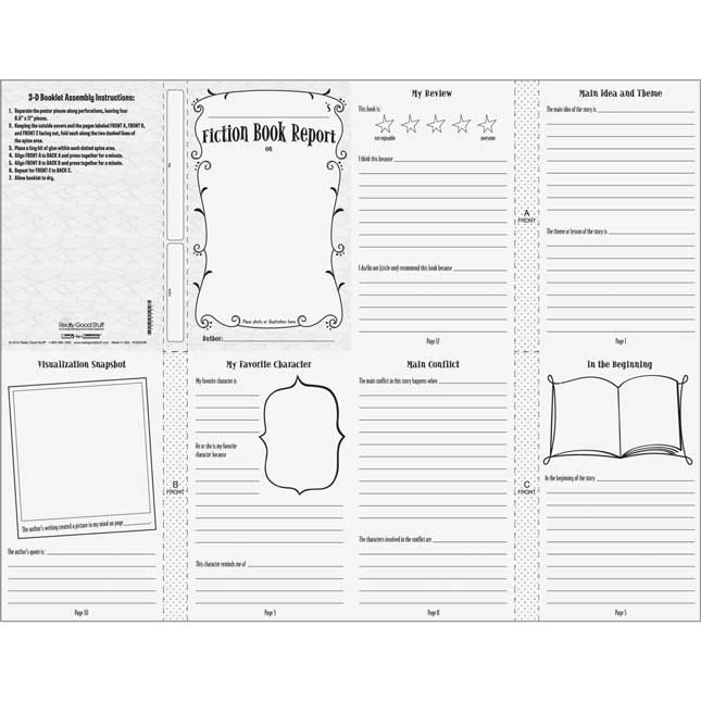 Ready-To-Decorate® 3-D Fiction Report Bulletin Board Kit