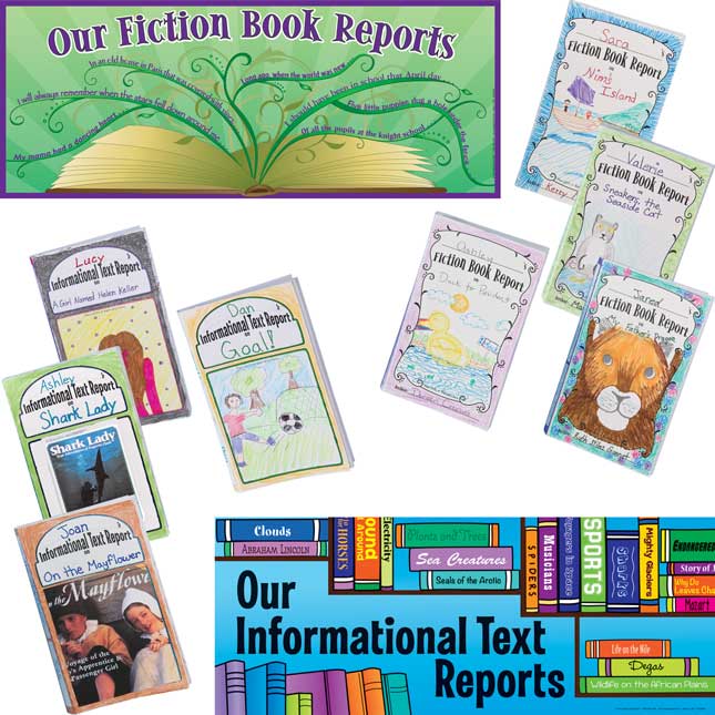 Ready-To-Decorate® 3-D Fiction And Informational Text Report Bulletin Board Kit