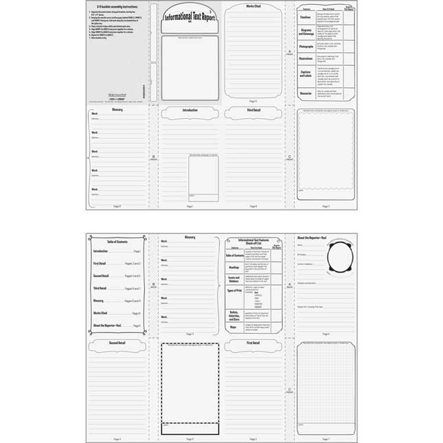 Ready-To-Decorate® 3-D Fiction And Informational Text Report Bulletin Board Kit