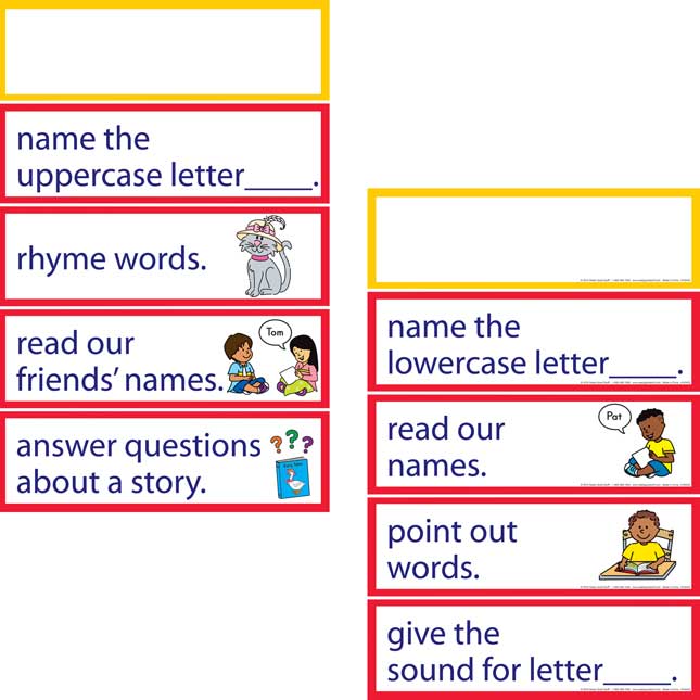 Early Learning Objectives Pocket Chart™