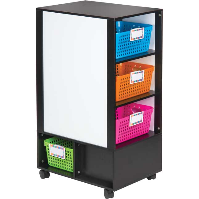 Really Good Active Learning Center™ - Black With Neon Baskets And Label Holders