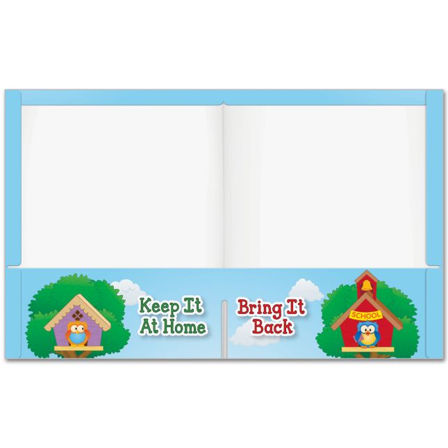 Early Learning Owl Homework Folders - 12 folders