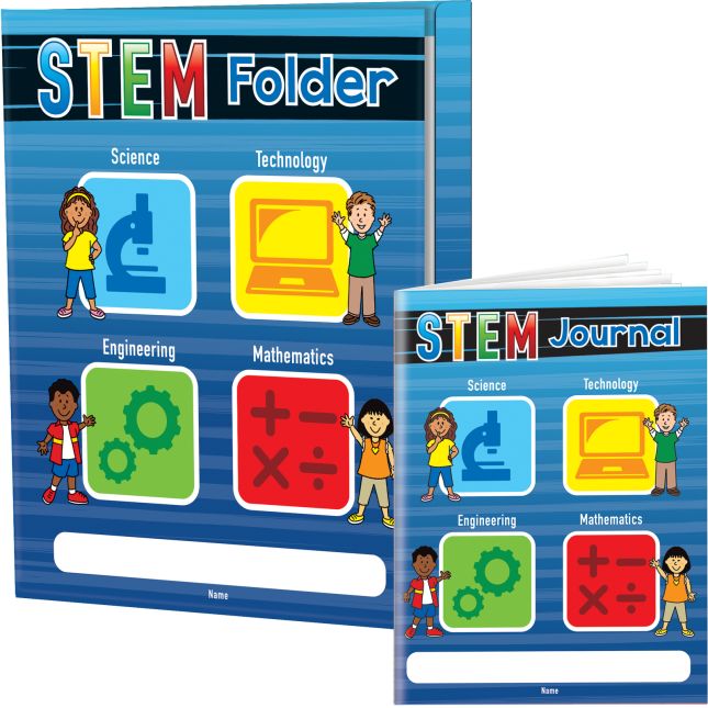 STEM Journals And Folders Kit - 12 folders,