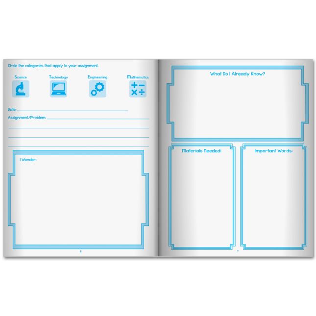 STEM Journals And Folders Kit - 12 folders, 12 journals