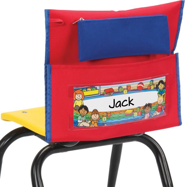 Early Childhood Deluxe Chair Pockets with Pencil Case–