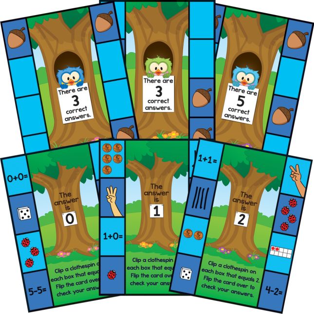 Early Math Clip ’N’ Check™ Activity - 21 cards, 36 clothespins