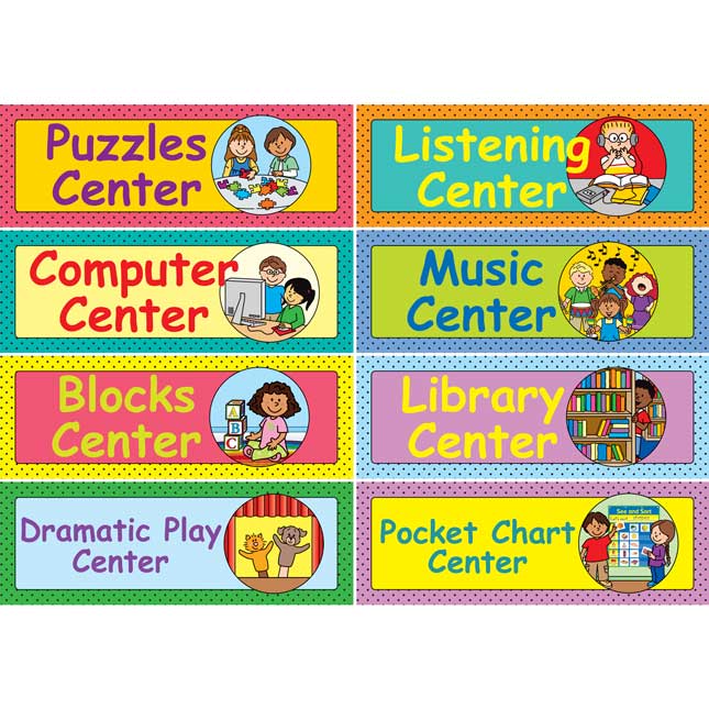 Early Elementary Centers EZ-Tuck Clip 'N' Track Pocket Chart™ Card Refill - 40 cards