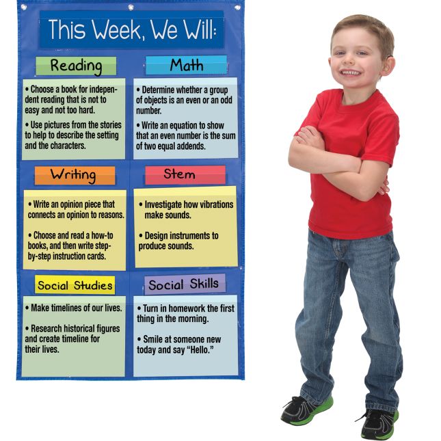 Learning Goals Pocket Chart™ - 1 pocket chart,