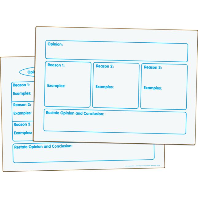 Really Good Stuff® Writing Graphic Organizers Dry Erase Boards - Set of 3