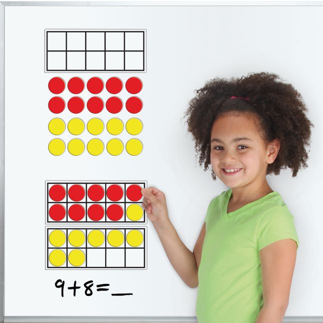 Jumbo Magnetic Ten-Frames - Set of 4 at Lakeshore Learning