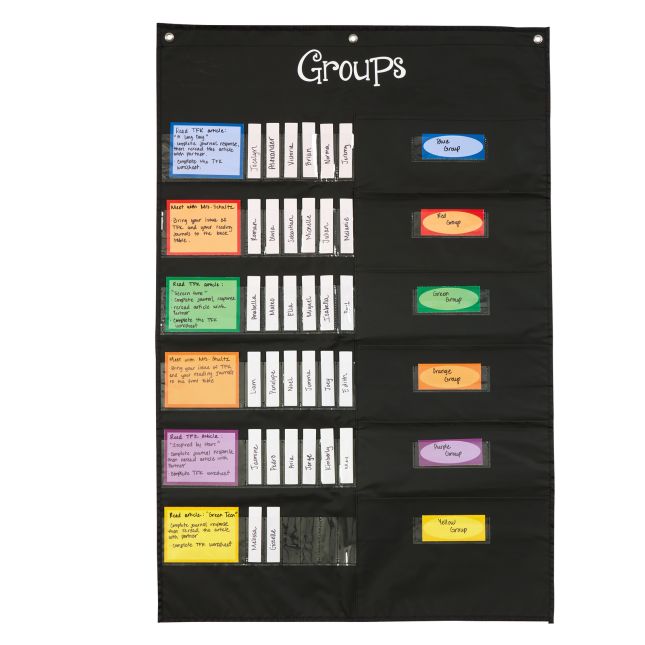 Small Group Management Pocket Chart™ - 1 pocket chart set