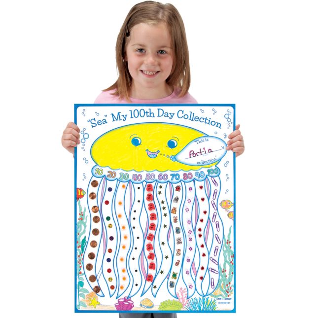 Ready-To-Decorate® "Sea" My 100th Day Collection Posters - 24 posters