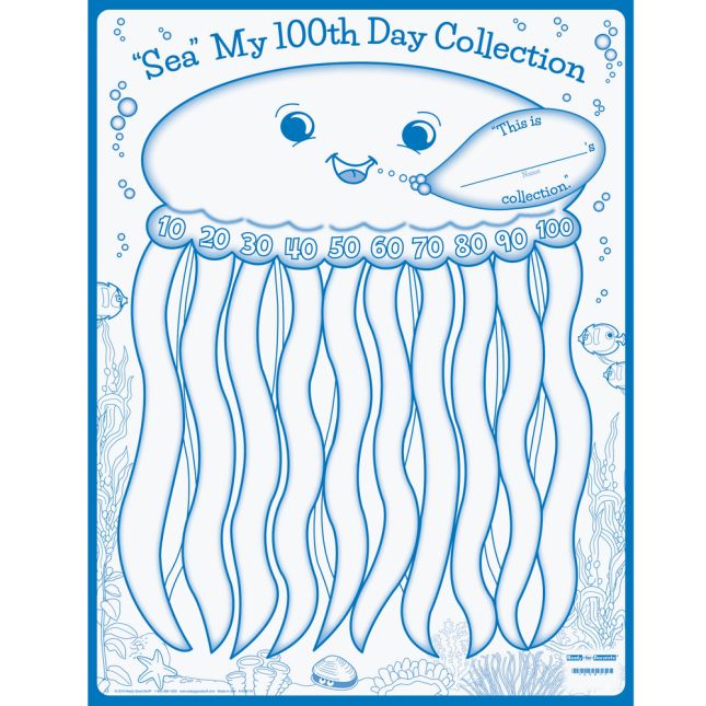 Ready-To-Decorate® "Sea" My 100th Day Collection Posters - 24 posters