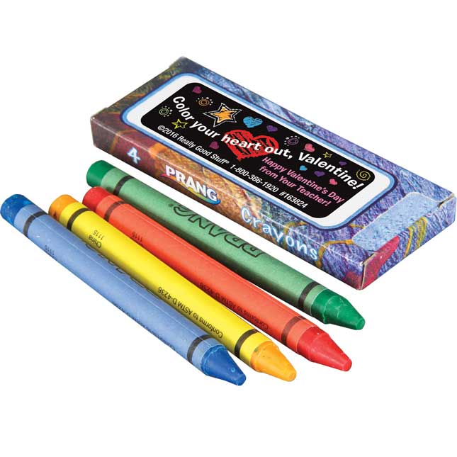 Color Your Heart Out Valentine Crayons