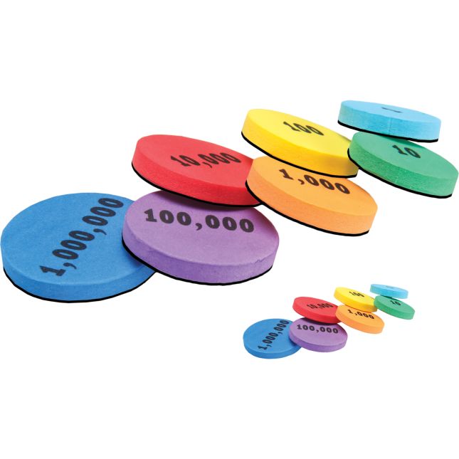 Place Value Foam Tokens Learning Kit - 490 tokens