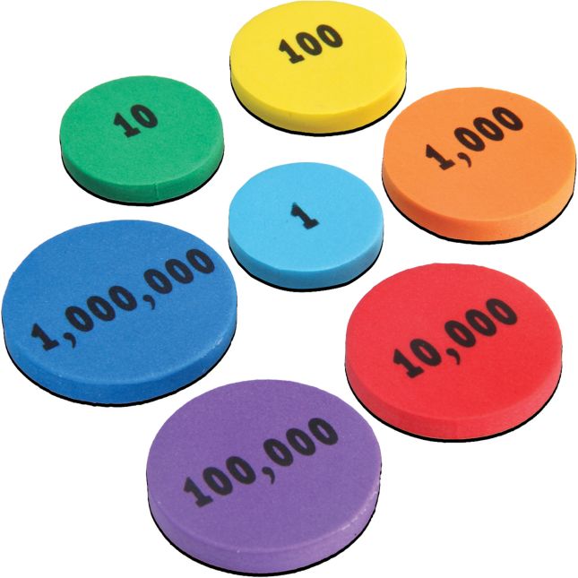 Place Value Foam Tokens Learning Kit - 490 tokens