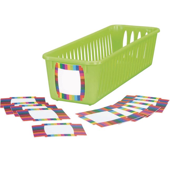 Really Good Stuff® Pencil And Marker Basket Durable Plastic Labels - 12 labels