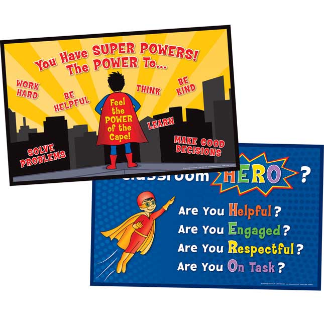 Super Classroom Hero Posters - 2 posters