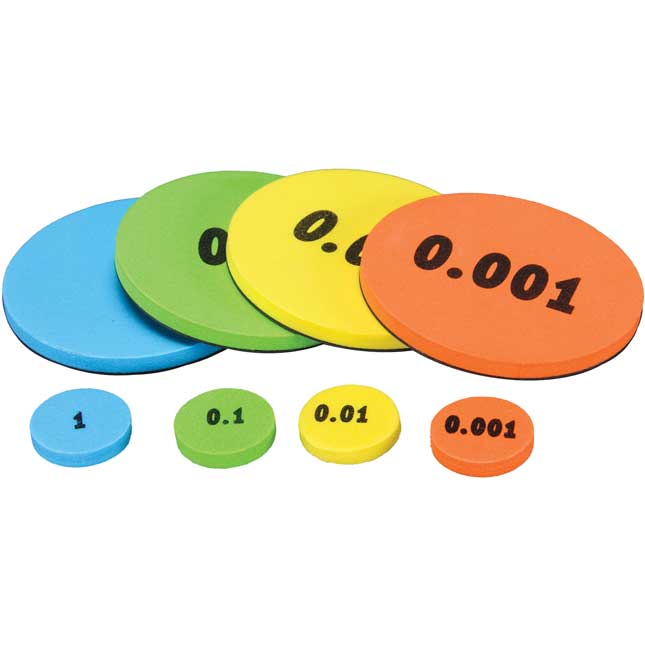 Decimal Place Value Foam Tokens Learning Kit