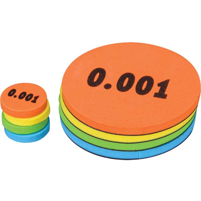 Decimal Place Value Foam Tokens Learning Kit