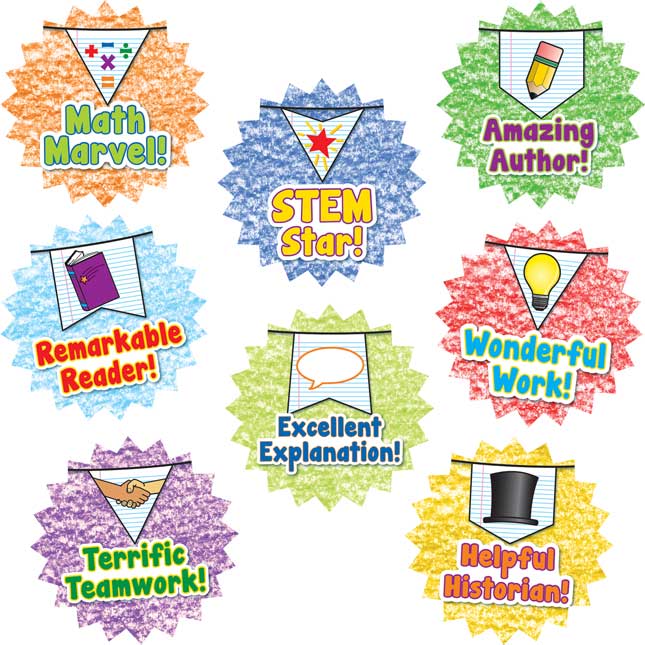 School Days Pennants ™ Reward Stickers