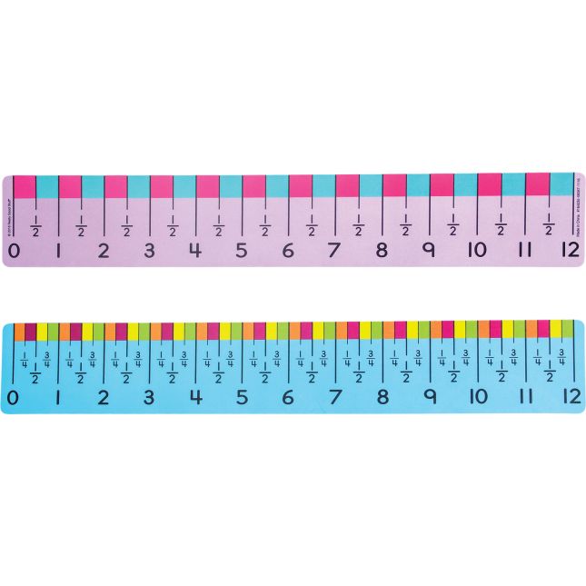 Really Good Stuff Marked Measurement Rulers - 6 Rulers