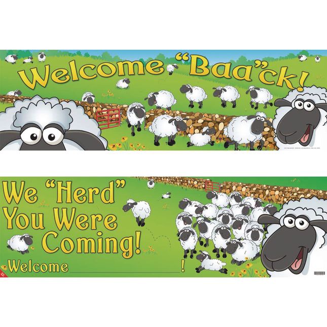 Welcome 'Baa'ck! Banner - 1 banner