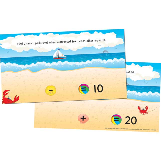 Primary Math Skills Beach-Themed Activity