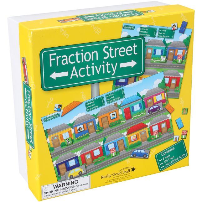 Fraction Street Activity - 8 mats, 120 pieces