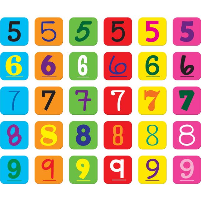 Mixed Fonts Number Chips