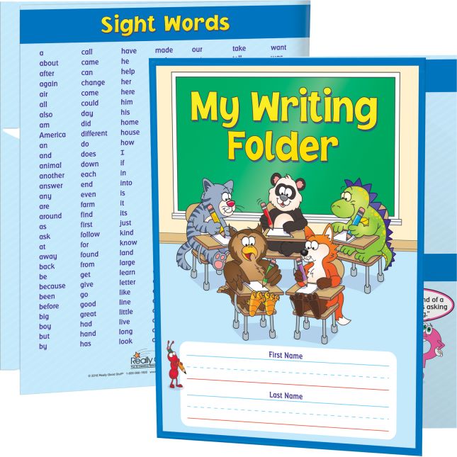 My Writing Tri-Fold 3-Pocket Student Folders - Set of 12