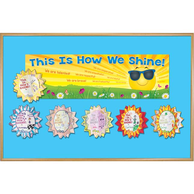 Ready-To-Decorate® 3-D This Is How We Shine Bulletin Board Kit