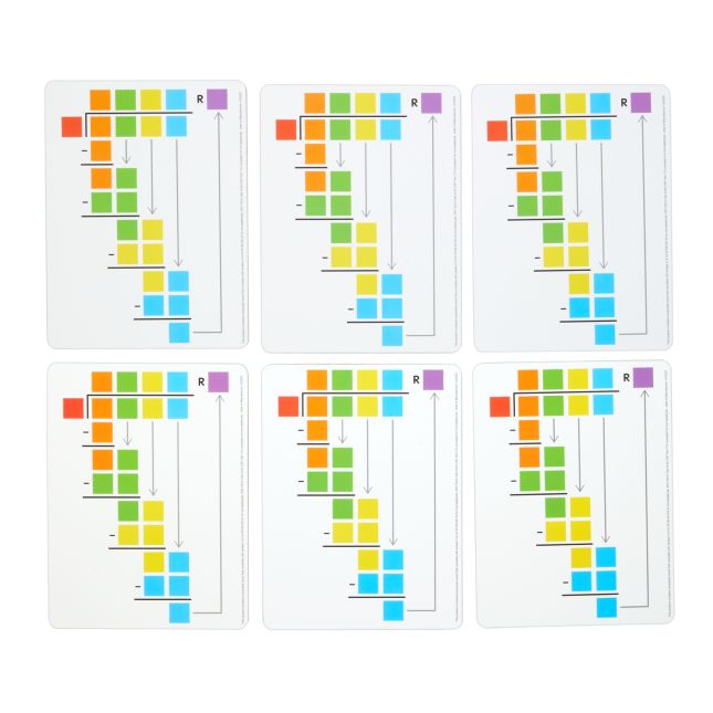 Really Good Stuff® Beginning Long Division Dry-Erase Boards - 6 Boards_2