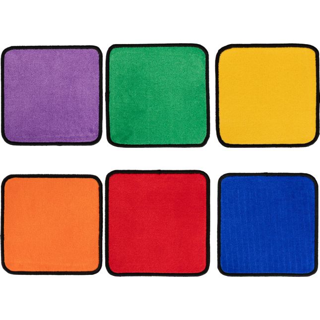 Flexible Seating Squares  6 Colors - 6 squares