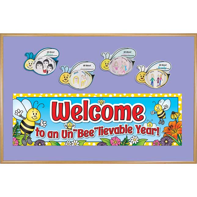 Ready-To-Decorate® 3-D Welcome To An Un"Bee"lievable Year! Bulletin Board Set