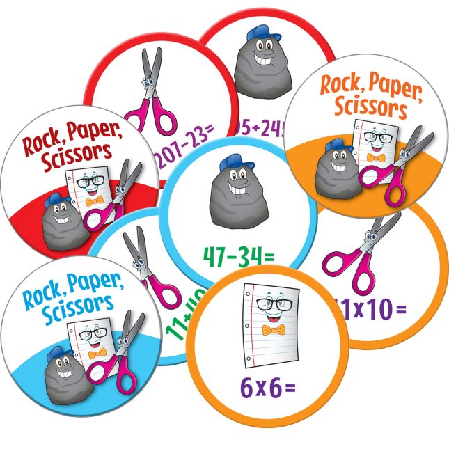 Rock, Paper, Scissors Math Games - Intermediate Set by Really Good Stuff