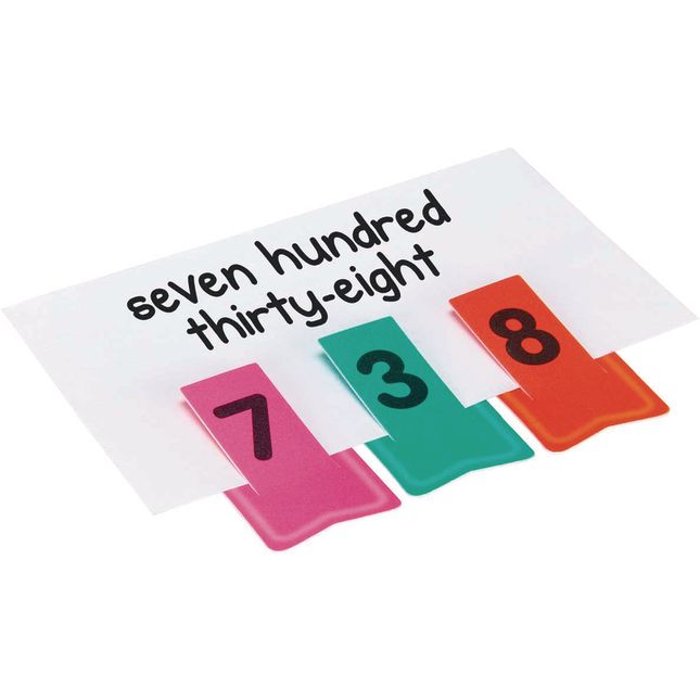 Place Value Activity Cards And Number Clips Kit - 81 cards, 30 clips