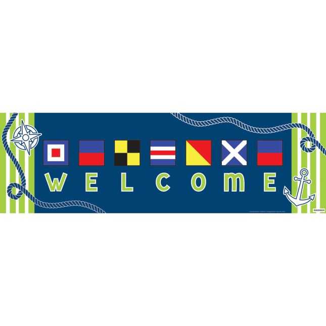 Nautical Welcome Banner - 1 banner