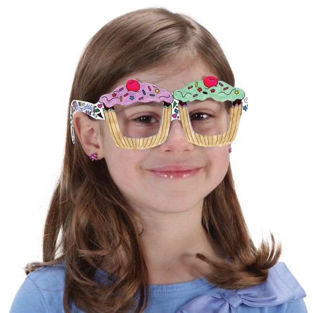 Ready-To-Decorate® Doodle Birthday Glasses - 32 glasses