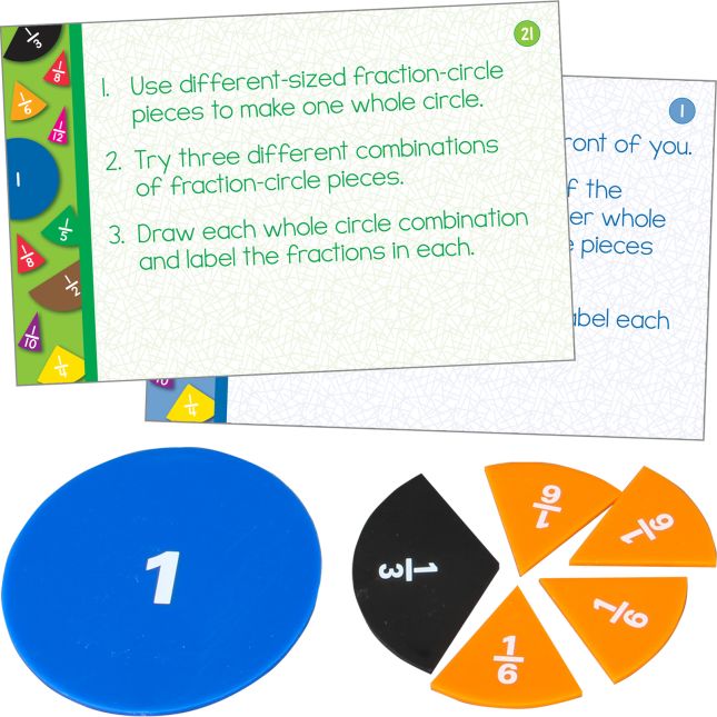 Fraction Circles And Task Cards Kit - 9