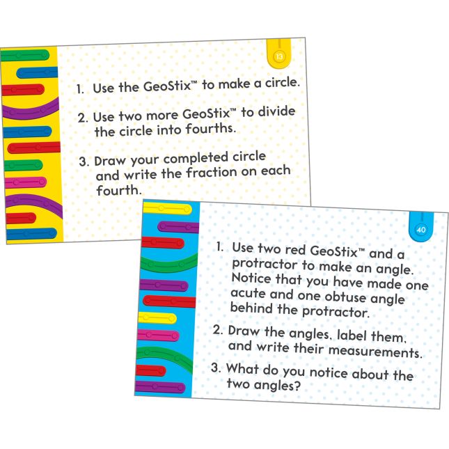 Geometric Plane Figures And Task Cards Kit - 102 pieces, 22 cards