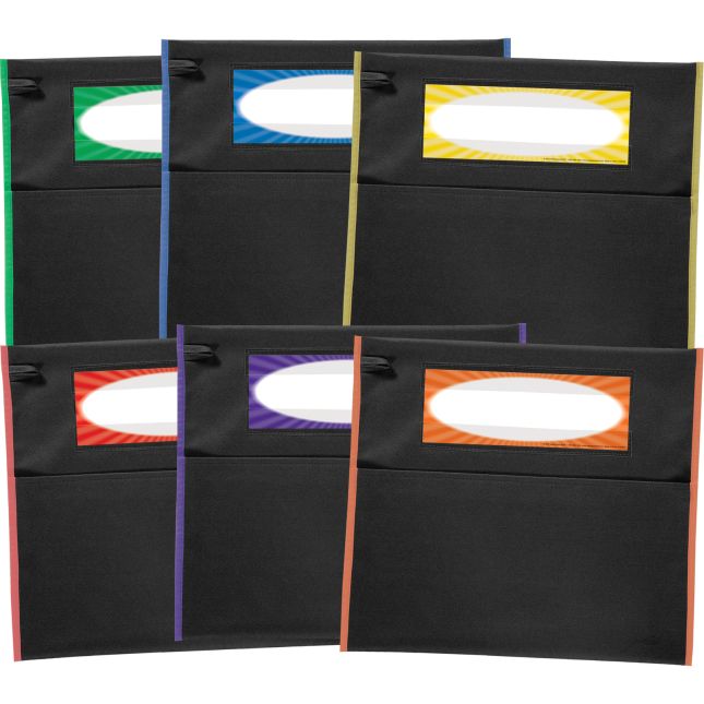 Store More® Black Grouping Chair Pockets - Set Of 6