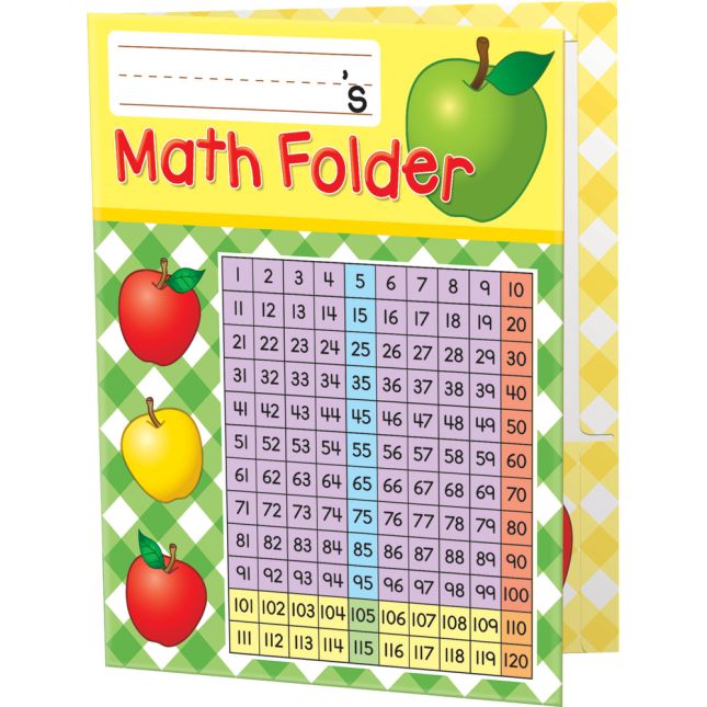 Really Good Stuff® Basic Math Skills 2-Pocket Student Folders - Set of 12_0