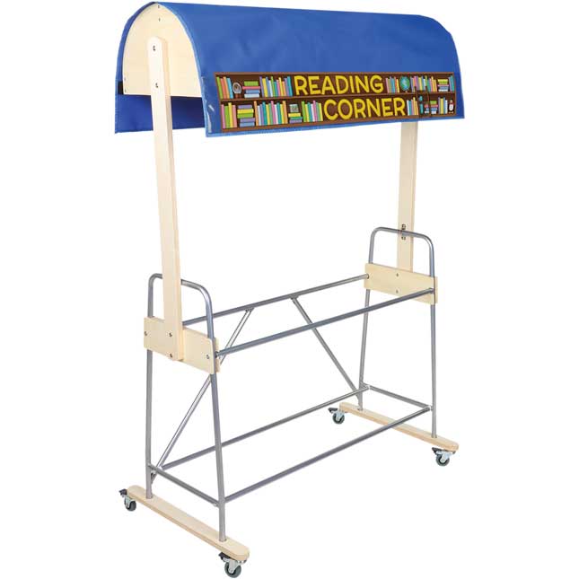 Mobile Storage Rack With Reading Canopy